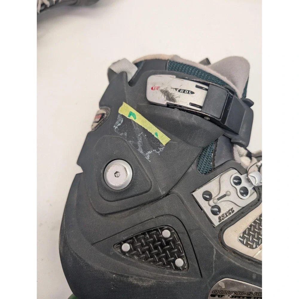 CORR ATA-700 Inline Skates Adult Rollerblades ABEC-5 Quick-Skid Green Wheels sz7